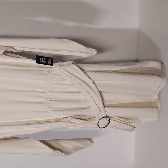 Express Midi Off White  Dress Size M - Picture 3 of 12